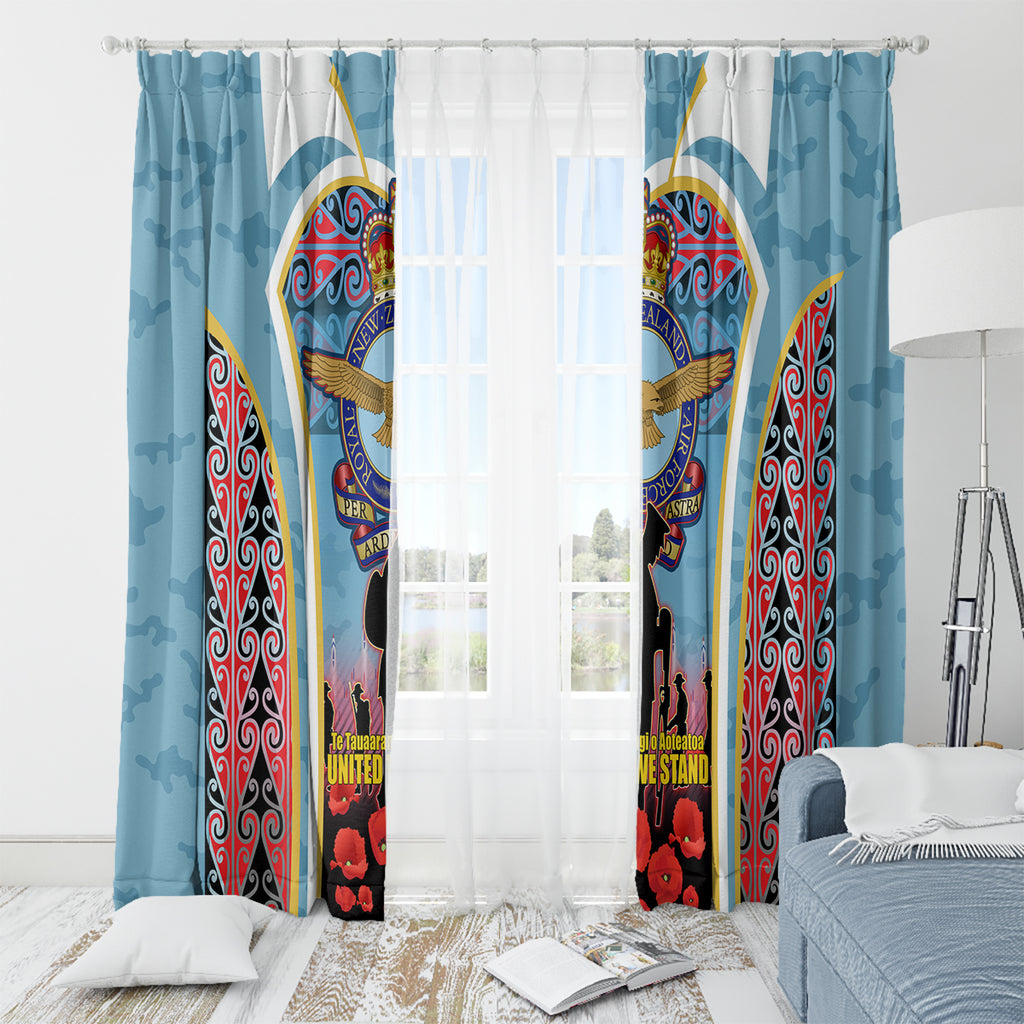 Royal New Zealand Air Force ANZAC Day Window Curtain Te Tauaarangi o Aotearoa