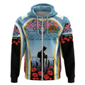 Royal New Zealand Air Force ANZAC Day Zip Hoodie Te Tauaarangi o Aotearoa