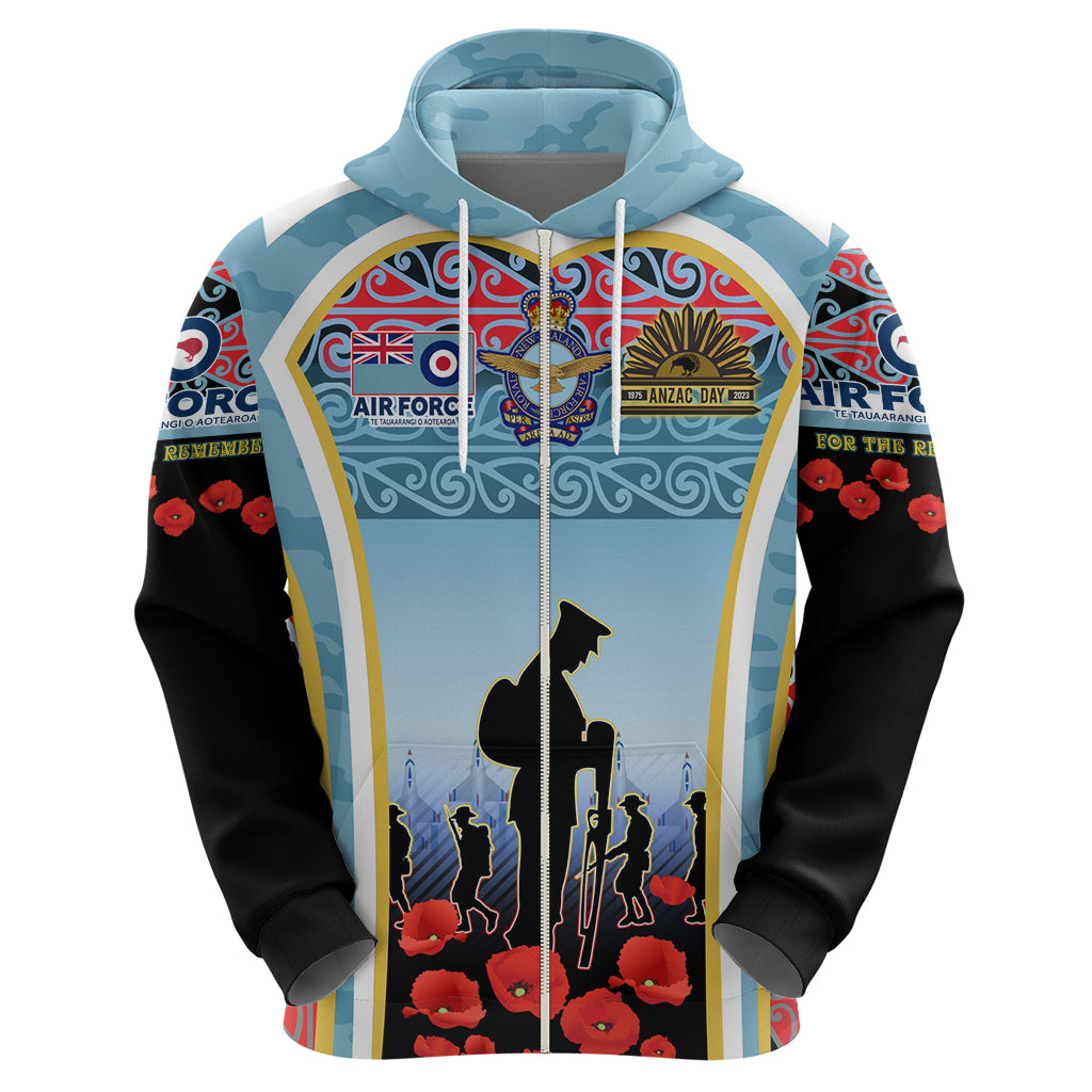 Royal New Zealand Air Force ANZAC Day Zip Hoodie Te Tauaarangi o Aotearoa