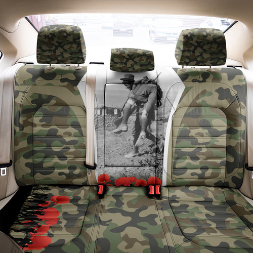 New Zealand and Australia ANZAC Day Back Car Seat Cover Koala and Kiwi Bird Soldier Gallipoli Camouflage Style