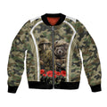 New Zealand and Australia ANZAC Day Bomber Jacket Koala and Kiwi Bird Soldier Gallipoli Camouflage Style
