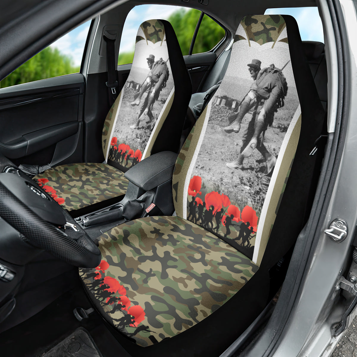 New Zealand and Australia ANZAC Day Car Seat Cover Koala and Kiwi Bird Soldier Gallipoli Camouflage Style