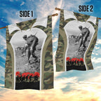 New Zealand and Australia ANZAC Day Garden Flag Koala and Kiwi Bird Soldier Gallipoli Camouflage Style