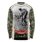 New Zealand and Australia ANZAC Day Long Sleeve Shirt Koala and Kiwi Bird Soldier Gallipoli Camouflage Style