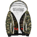 New Zealand and Australia ANZAC Day Sherpa Hoodie Koala and Kiwi Bird Soldier Gallipoli Camouflage Style