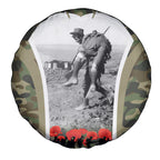 New Zealand and Australia ANZAC Day Spare Tire Cover Koala and Kiwi Bird Soldier Gallipoli Camouflage Style