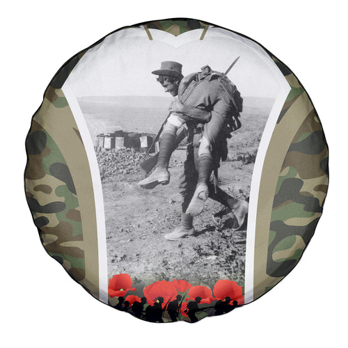 New Zealand and Australia ANZAC Day Spare Tire Cover Koala and Kiwi Bird Soldier Gallipoli Camouflage Style