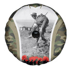 New Zealand and Australia ANZAC Day Spare Tire Cover Koala and Kiwi Bird Soldier Gallipoli Camouflage Style