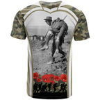 New Zealand and Australia ANZAC Day T Shirt Koala and Kiwi Bird Soldier Gallipoli Camouflage Style