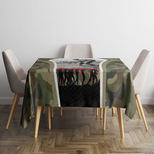 New Zealand and Australia ANZAC Day Tablecloth Koala and Kiwi Bird Soldier Gallipoli Camouflage Style
