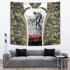 New Zealand and Australia ANZAC Day Tapestry Koala and Kiwi Bird Soldier Gallipoli Camouflage Style