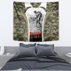 New Zealand and Australia ANZAC Day Tapestry Koala and Kiwi Bird Soldier Gallipoli Camouflage Style