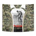 New Zealand and Australia ANZAC Day Tapestry Koala and Kiwi Bird Soldier Gallipoli Camouflage Style