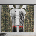 New Zealand and Australia ANZAC Day Window Curtain Koala and Kiwi Bird Soldier Gallipoli Camouflage Style
