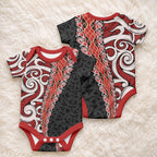 New Zealand Maori Stylized Koru Baby Onesie