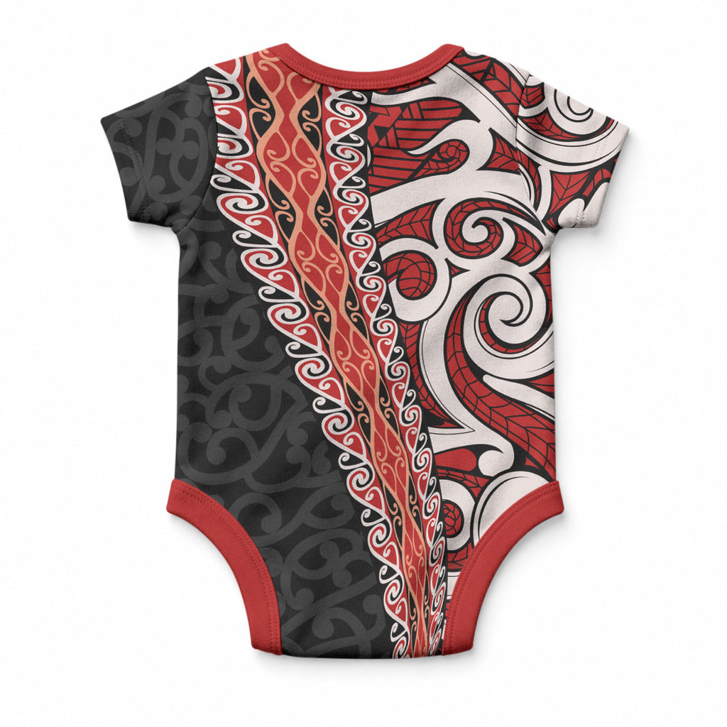 New Zealand Maori Stylized Koru Baby Onesie