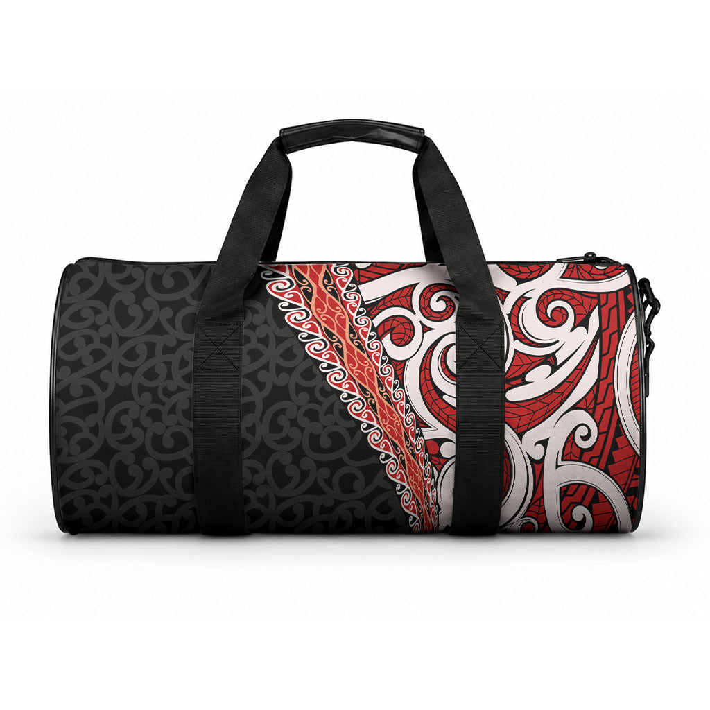 New Zealand Maori Stylized Koru Duffle Bag
