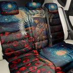 New Zealand Soldier ANZAC Day Back Car Seat Cover Silver Fern Starry Night Style
