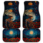 New Zealand Soldier ANZAC Day Car Mats Silver Fern Starry Night Style