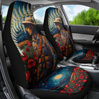 New Zealand Soldier ANZAC Day Car Seat Cover Silver Fern Starry Night Style