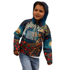New Zealand Soldier ANZAC Day Kid Hoodie Silver Fern Starry Night Style
