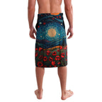 New Zealand Soldier ANZAC Day Lavalava Silver Fern Starry Night Style
