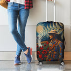 New Zealand Soldier ANZAC Day Luggage Cover Silver Fern Starry Night Style