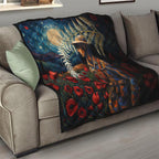New Zealand Soldier ANZAC Day Quilt Silver Fern Starry Night Style