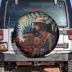 New Zealand Soldier ANZAC Day Spare Tire Cover Silver Fern Starry Night Style