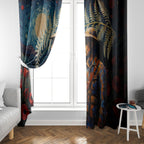 New Zealand Soldier ANZAC Day Window Curtain Silver Fern Starry Night Style