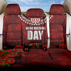 New Zealand ANZAC Waitangi Day Back Car Seat Cover Hei Tiki and Soldier