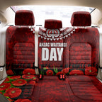 New Zealand ANZAC Waitangi Day Back Car Seat Cover Hei Tiki and Soldier