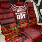 New Zealand ANZAC Waitangi Day Back Car Seat Cover Hei Tiki and Soldier