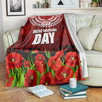 New Zealand ANZAC Waitangi Day Blanket Hei Tiki and Soldier