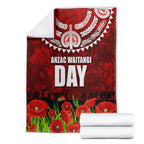 New Zealand ANZAC Waitangi Day Blanket Hei Tiki and Soldier