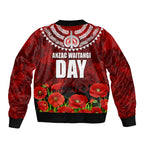 New Zealand ANZAC Waitangi Day Bomber Jacket Hei Tiki and Soldier