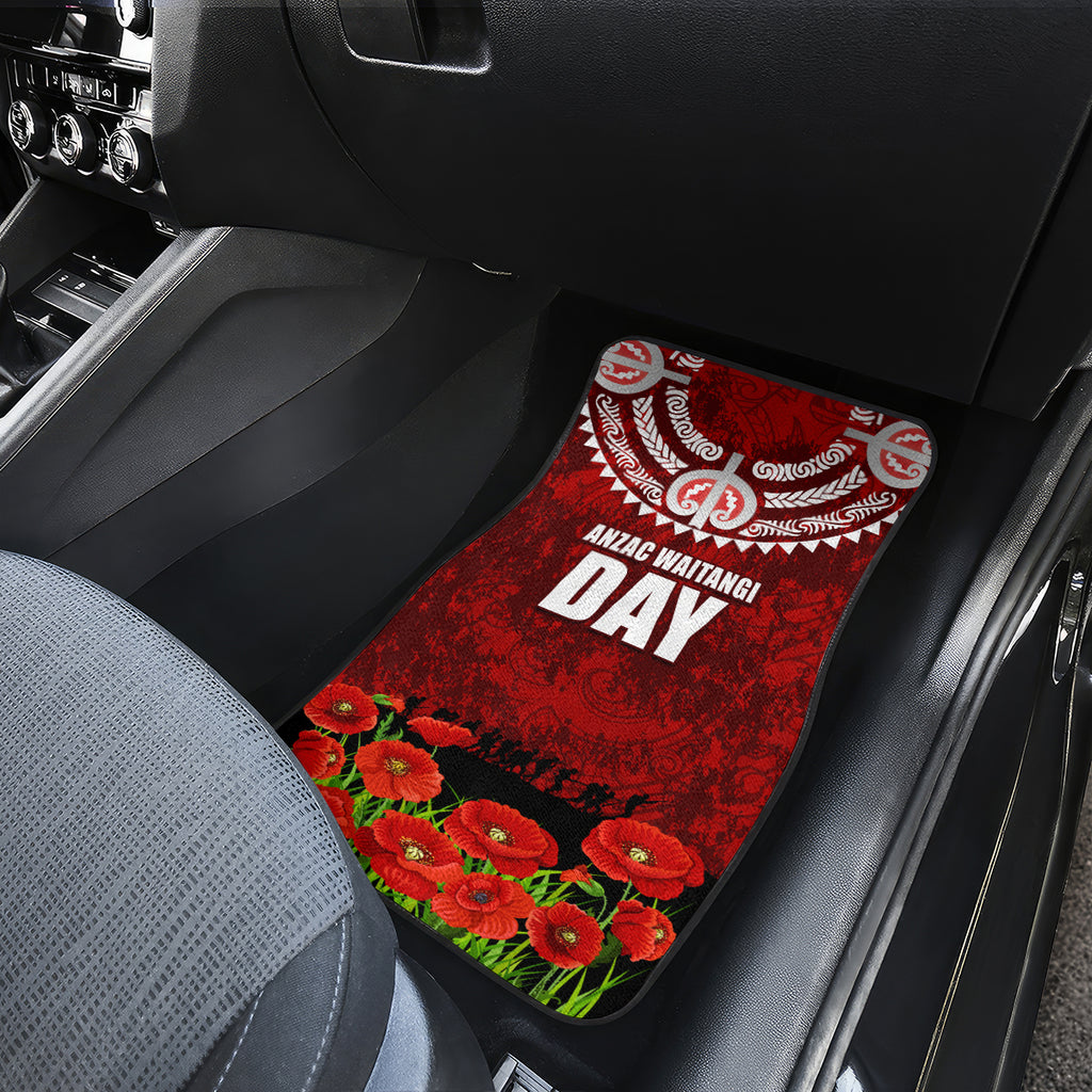 New Zealand ANZAC Waitangi Day Car Mats Hei Tiki and Soldier