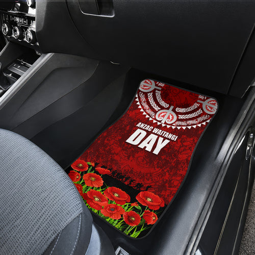 New Zealand ANZAC Waitangi Day Car Mats Hei Tiki and Soldier