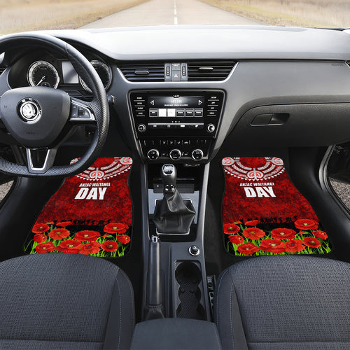 New Zealand ANZAC Waitangi Day Car Mats Hei Tiki and Soldier