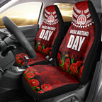 New Zealand ANZAC Waitangi Day Car Seat Cover Hei Tiki and Soldier