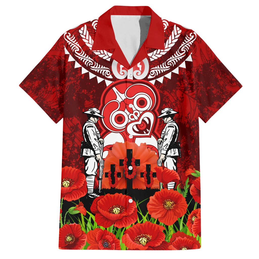 New Zealand ANZAC Waitangi Day Hawaiian Shirt Hei Tiki and Soldier