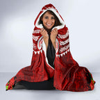 New Zealand ANZAC Waitangi Day Hooded Blanket Hei Tiki and Soldier