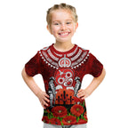 New Zealand ANZAC Waitangi Day Kid T Shirt Hei Tiki and Soldier