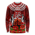 New Zealand ANZAC Waitangi Day Long Sleeve Shirt Hei Tiki and Soldier