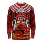 New Zealand ANZAC Waitangi Day Long Sleeve Shirt Hei Tiki and Soldier