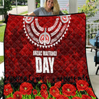 New Zealand ANZAC Waitangi Day Quilt Hei Tiki and Soldier