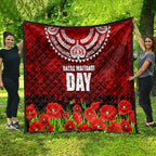 New Zealand ANZAC Waitangi Day Quilt Hei Tiki and Soldier