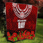 New Zealand ANZAC Waitangi Day Quilt Hei Tiki and Soldier