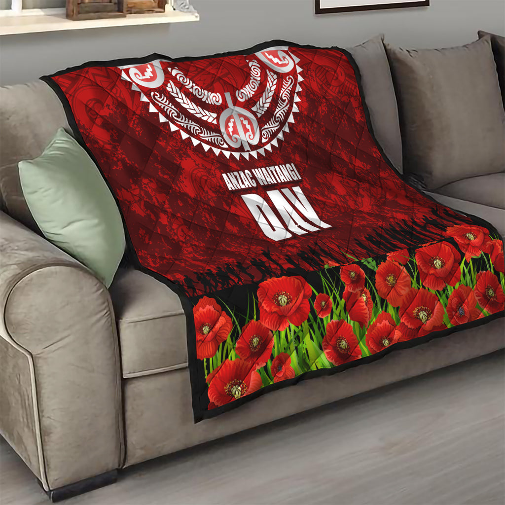 New Zealand ANZAC Waitangi Day Quilt Hei Tiki and Soldier