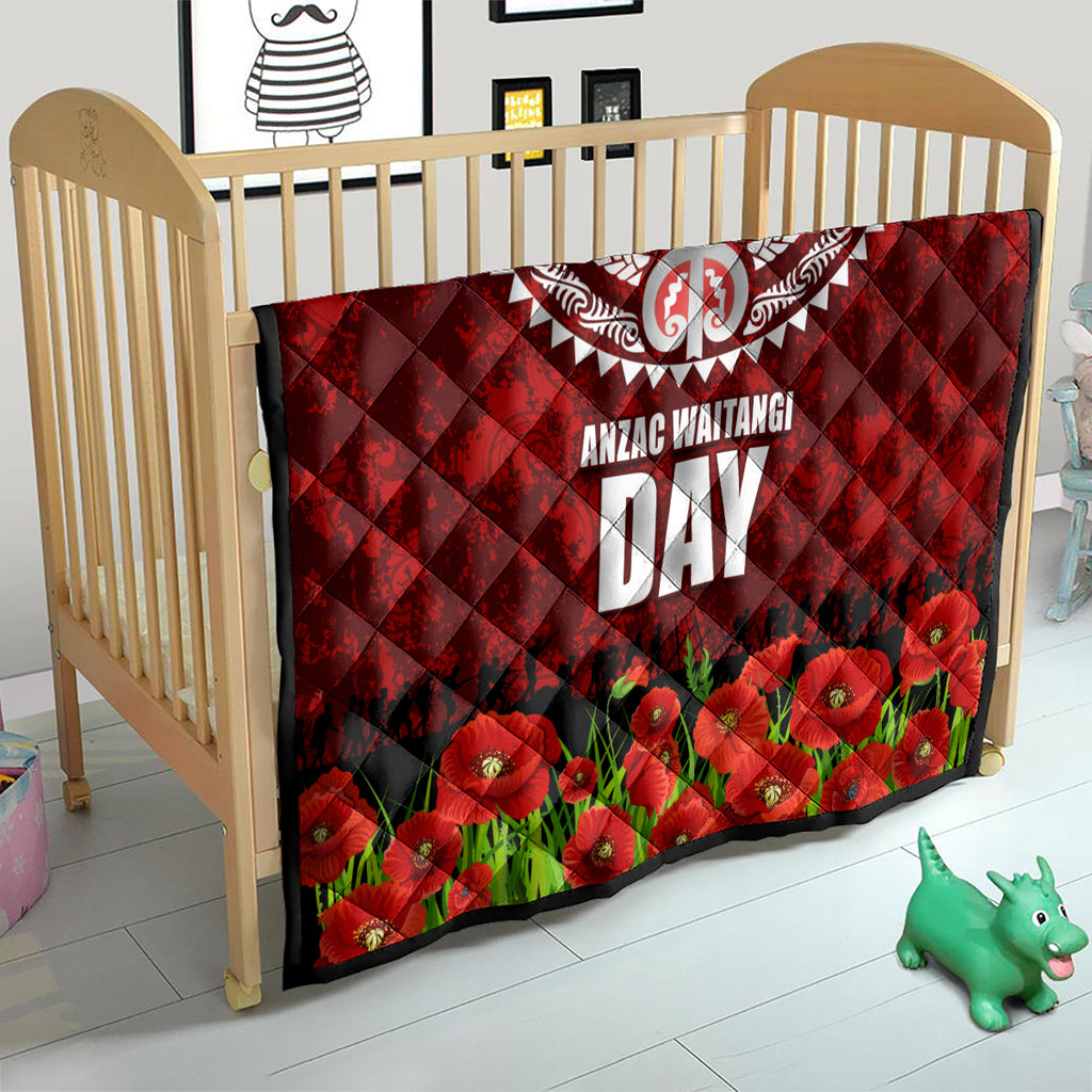 New Zealand ANZAC Waitangi Day Quilt Hei Tiki and Soldier
